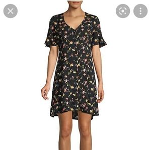 Design Lab Button Down Floral Dress